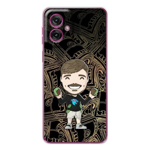 Чехол с принтом «Mister Beast» для Motorola Moto G55 Чехол с принтом «Mister Beast» для Motorola Moto G55