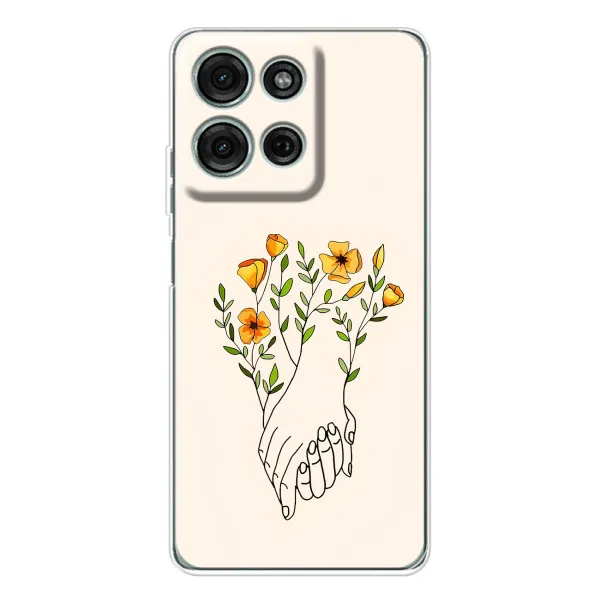 Чехол с принтом «Руки любви» для Motorola MOTO G56