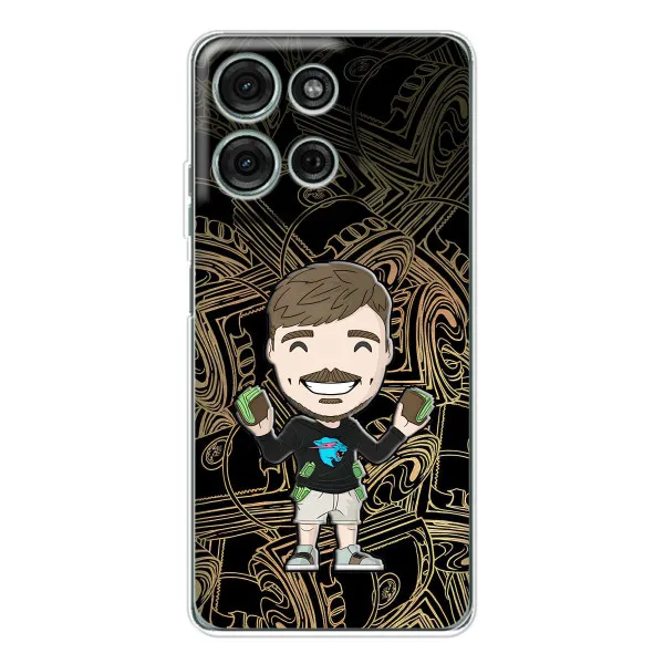 Чехол с принтом «Mister Beast» для Motorola MOTO G56