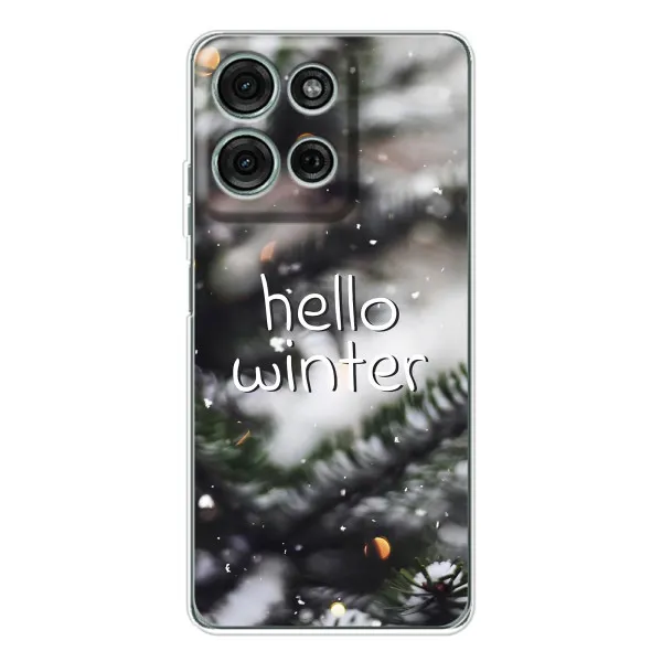Чохол з принтом «Hello winter» для Motorola MOTO G56 Чохол з принтом «Hello winter» для Motorola MOTO G56