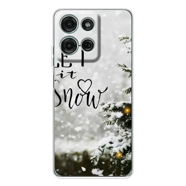 Чохол з принтом «Let it snow» для Motorola MOTO G56 Чохол з принтом «Let it snow» для Motorola MOTO G56
