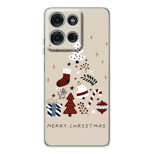 Чехол с принтом «Merry Christmas» для Motorola MOTO G56 Чехол с принтом «Merry Christmas» для Motorola MOTO G56