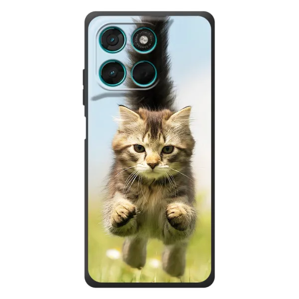 Чохол з принтом «Прижок кота» для Motorola Moto G57 Power