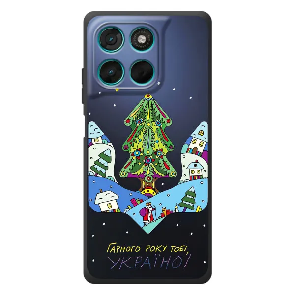 Чехол с принтом «Рождественский герб» для Motorola Moto G57 Power Чехол с принтом «Рождественский герб» для Motorola Moto G57 Power