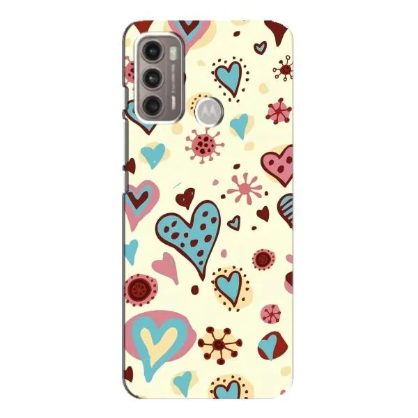 Чехол с принтом «Сердечки» для Motorola MOTO G60 Чехол с принтом «Сердечки» для Motorola MOTO G60