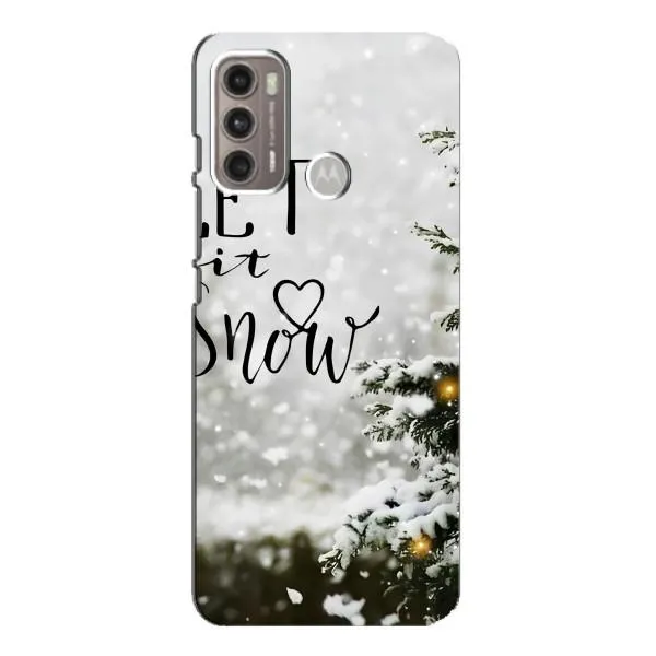 Чехол с принтом «Let it snow» для Motorola MOTO G60 Чехол с принтом «Let it snow» для Motorola MOTO G60