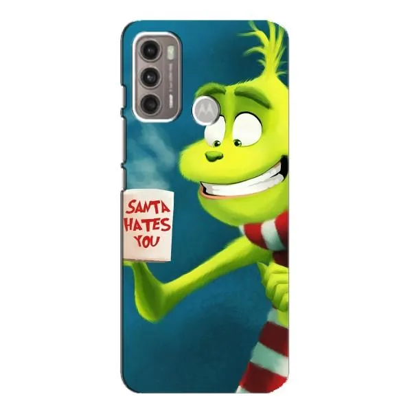 Чехол с принтом «Зеленый Гринч» для Motorola MOTO G60 Чехол с принтом «Зеленый Гринч» для Motorola MOTO G60