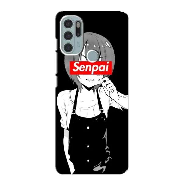 Чехол с принтом «Senpai» для Motorola MOTO G60s