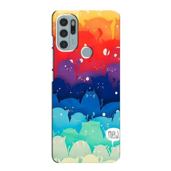 Чехол с принтом «Mew» для Motorola MOTO G60s Чехол с принтом «Mew» для Motorola MOTO G60s