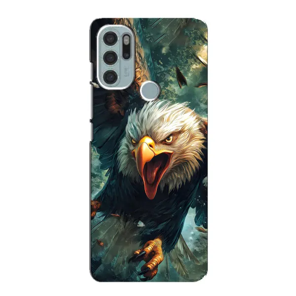 Чехол с принтом «Орел в полете» для Motorola MOTO G60s