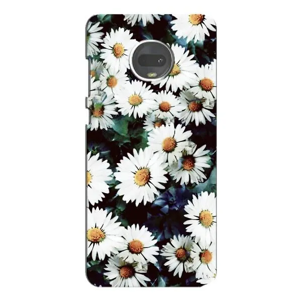 Чехол с принтом «Ромашки» для Motorola MOTO G7 Plus