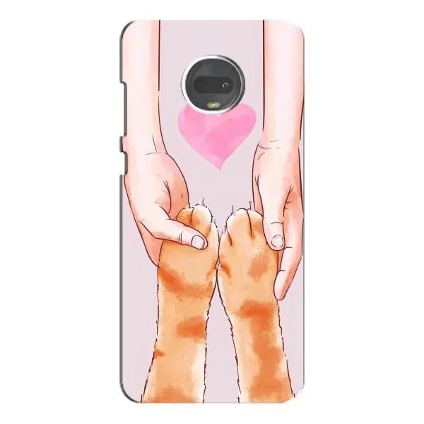 Чехол с принтом «Любовь к котикам» для Motorola MOTO G7 Plus