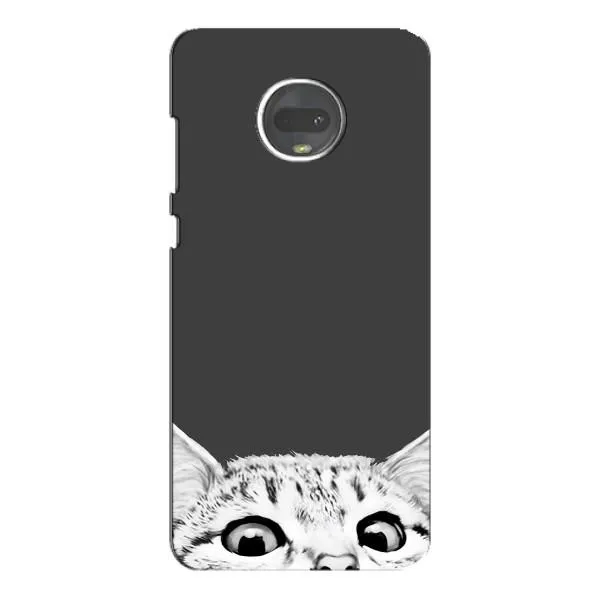 Чехол с принтом «Выглядывает кот» для Motorola MOTO G7 Plus