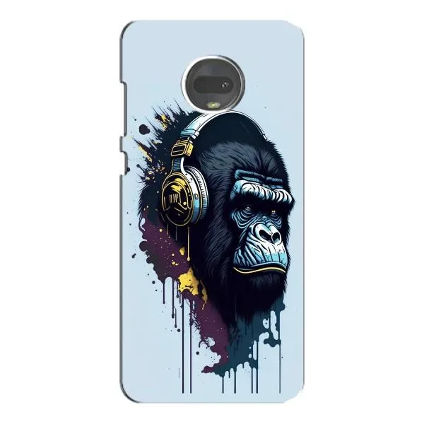 Чехол с принтом «Горилла в наушниках» для Motorola MOTO G7 Plus