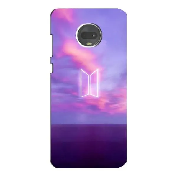 Чехол с принтом «BTS логотип» для Motorola MOTO G7 Чехол с принтом «BTS логотип» для Motorola MOTO G7
