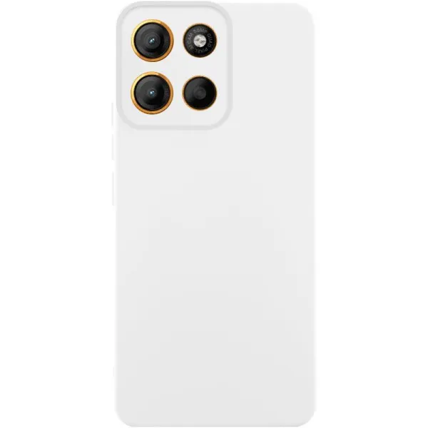 Чехол Silicone Cover Ummi Lakshmi Full Camera (AA) для Motorola Moto G75 5G — Белый