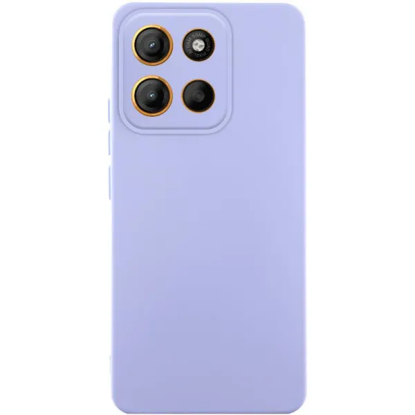 Чехол Silicone Cover Ummi Lakshmi Full Camera (AA) для Motorola Moto G75 5G — Сиреневый