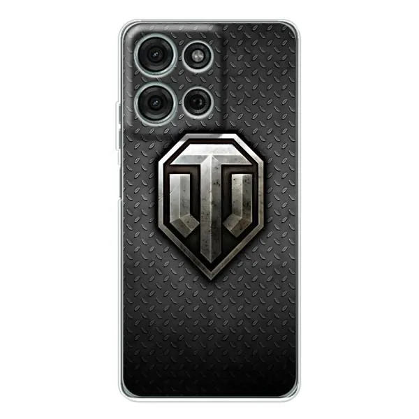 Чехол с принтом «Лого Tanks» для Motorola Moto G75 Чехол с принтом «Лого Tanks» для Motorola Moto G75