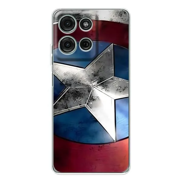 Чехол с принтом «Щит Капитана Америки» для Motorola Moto G75 Чехол с принтом «Щит Капитана Америки» для Motorola Moto G75