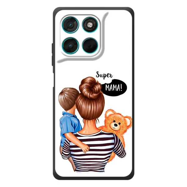 Чехол с принтом «Мама с сыном» для Motorola Moto G77 Чехол с принтом «Мама с сыном» для Motorola Moto G77