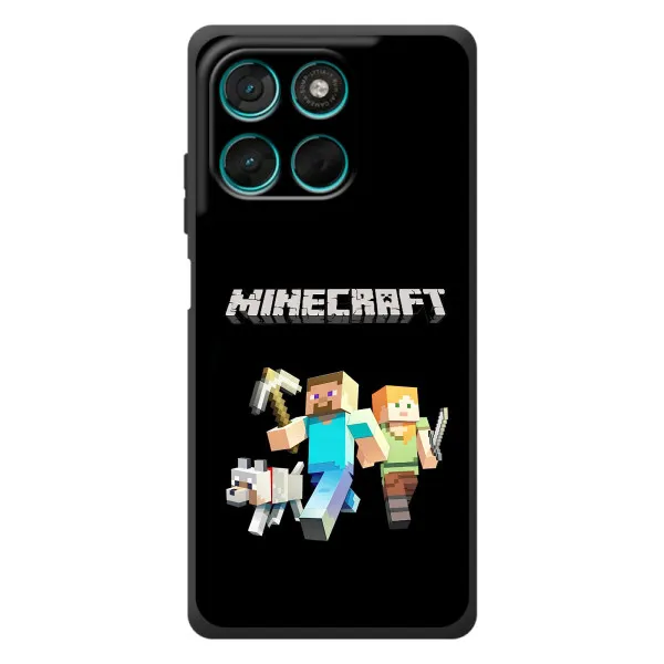 Чехол с принтом «герои Minecraft» для Motorola Moto G77 Чехол с принтом «герои Minecraft» для Motorola Moto G77