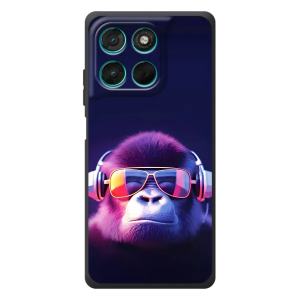 Чехол с принтом «Стильная обезьяна» для Motorola Moto G77