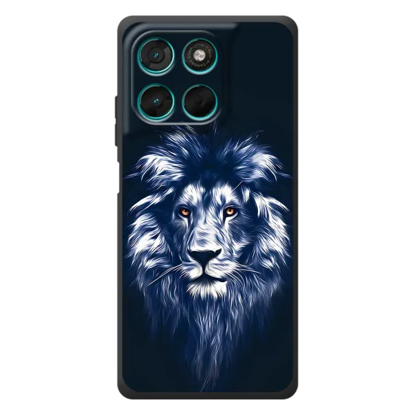 Чехол с принтом «Синий Лев» для Motorola Moto G77 Чехол с принтом «Синий Лев» для Motorola Moto G77