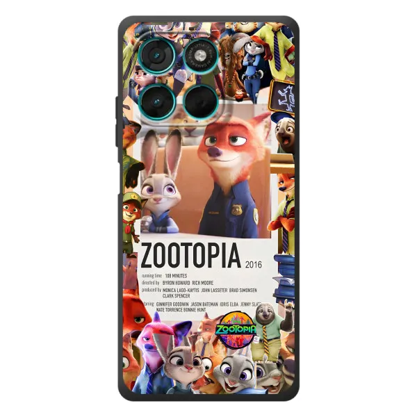 Чехол с принтом «Постер Зверополис» для Motorola Moto G77