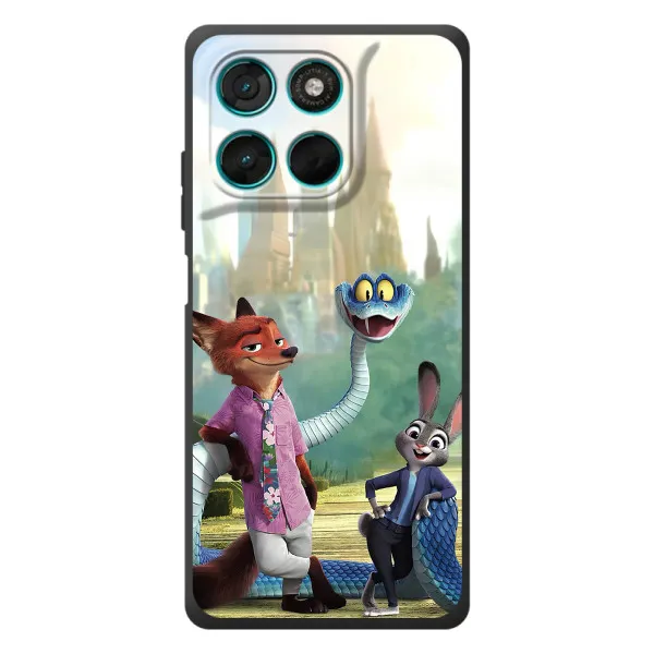 Чехол с принтом «Герои мультфильма Зверополис» для Motorola Moto G77