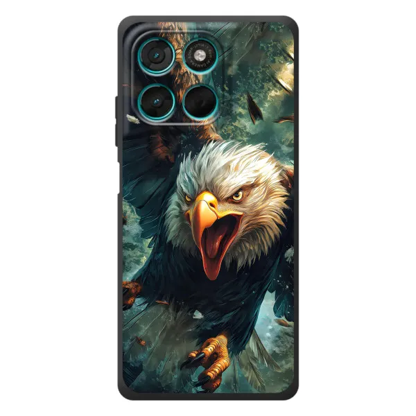 Чехол с принтом «Орел в полете» для Motorola Moto G77 Чехол с принтом «Орел в полете» для Motorola Moto G77