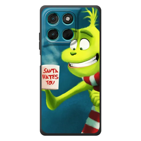 Чехол с принтом «Зеленый Гринч» для Motorola Moto G77 Чехол с принтом «Зеленый Гринч» для Motorola Moto G77