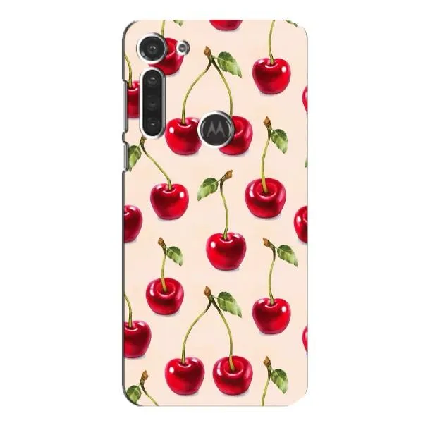 Чехол с принтом «Вишня» для Motorola MOTO G8