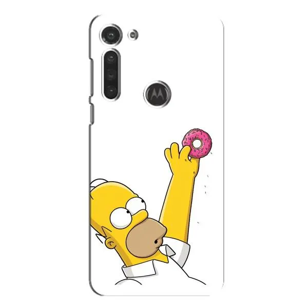 Чехол с принтом «Гомер с пончиком» для Motorola MOTO G8