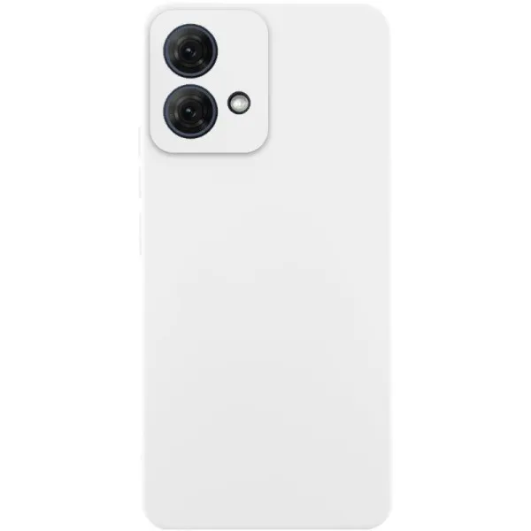 Чехол Silicone Cover Ummi Lakshmi Full Camera (AA) для Motorola Moto G84 — Белый