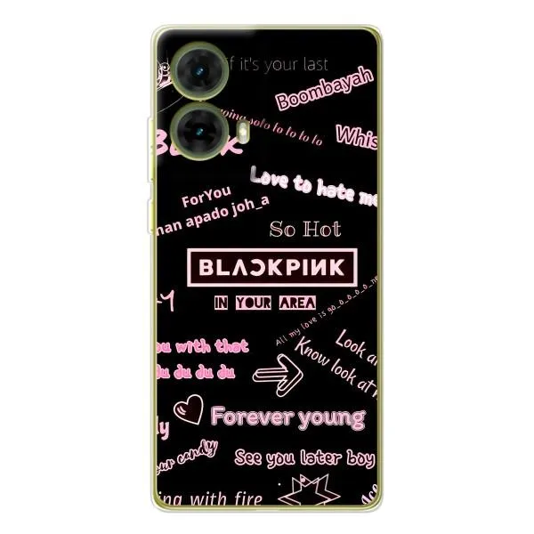 Чехол с принтом «BLACKPINK» для Motorola MOTO G85