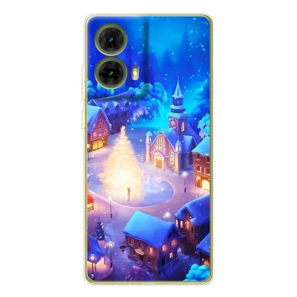 Чехол с принтом «Рождественский город» для Motorola MOTO G85 Чехол с принтом «Рождественский город» для Motorola MOTO G85