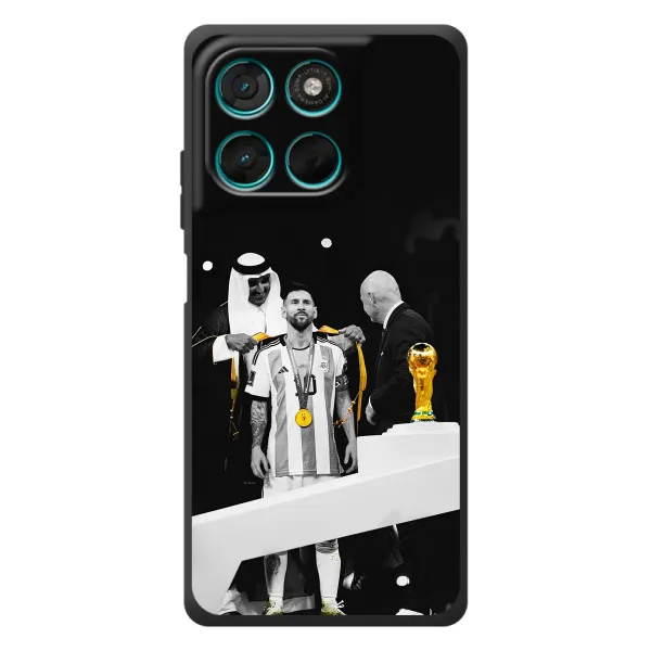 Чехол с принтом «Месси в накидке» для Motorola MOTO G86 Power