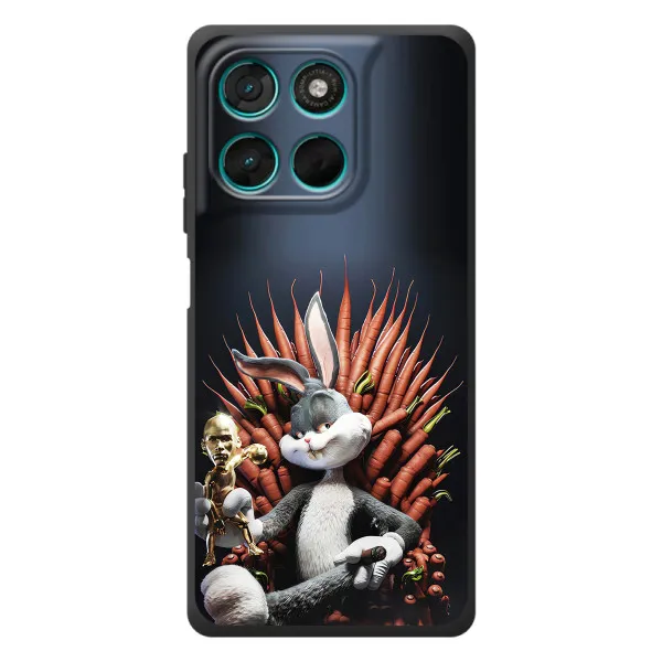 Чехол с принтом «Король Кролик» для Motorola MOTO G86 Power Чехол с принтом «Король Кролик» для Motorola MOTO G86 Power