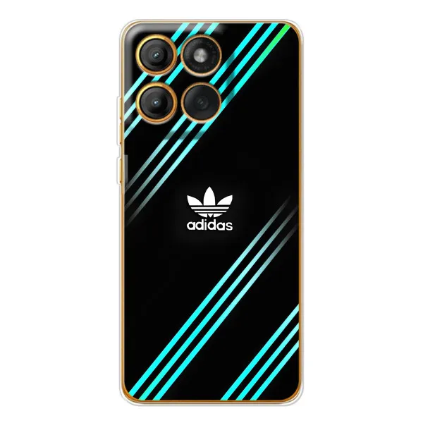 Чехол с принтом «Адидас с полосами» для Motorola MOTO G86