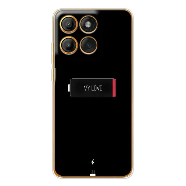 Чехол с принтом «Love battery» для Motorola MOTO G86