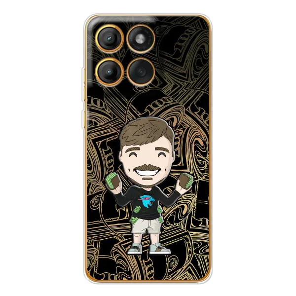 Чехол с принтом «Mister Beast» для Motorola MOTO G86