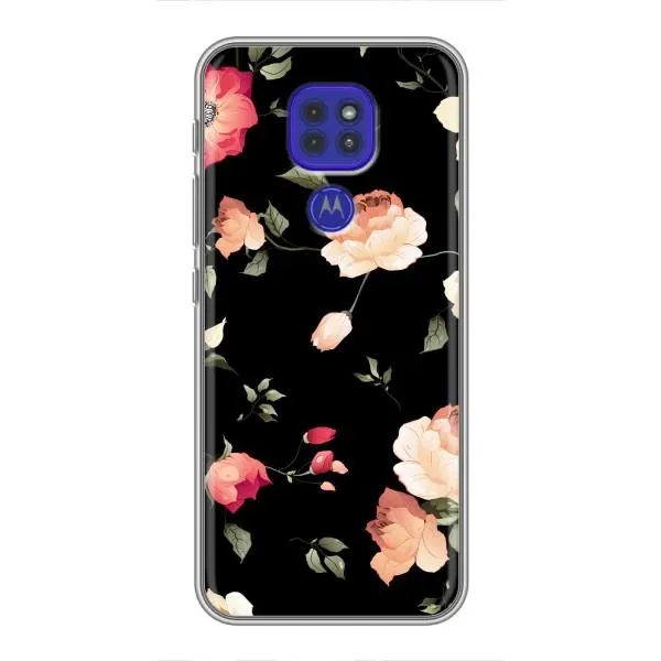 Чохол з принтом «Трояндочки» для Motorola MOTO G9 Play