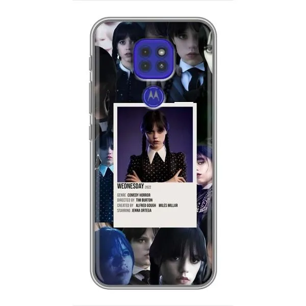 Чехол с принтом «коллаж Уэнздей» для Motorola MOTO G9 Play