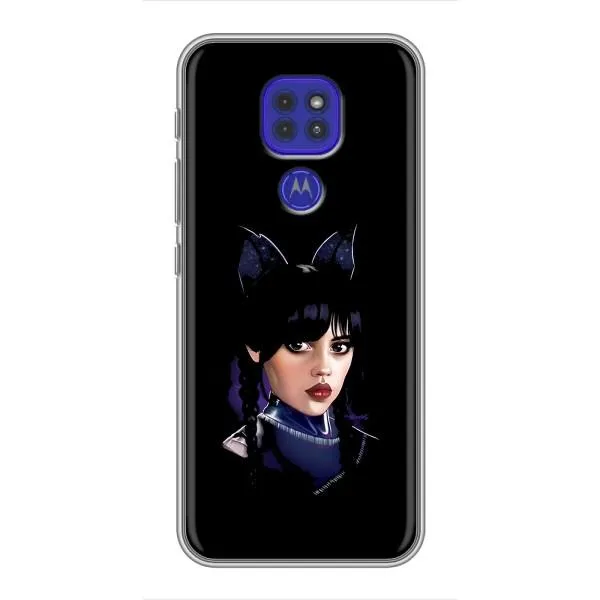 Чехол с принтом «серьезная Уэнздей» для Motorola MOTO G9 Play