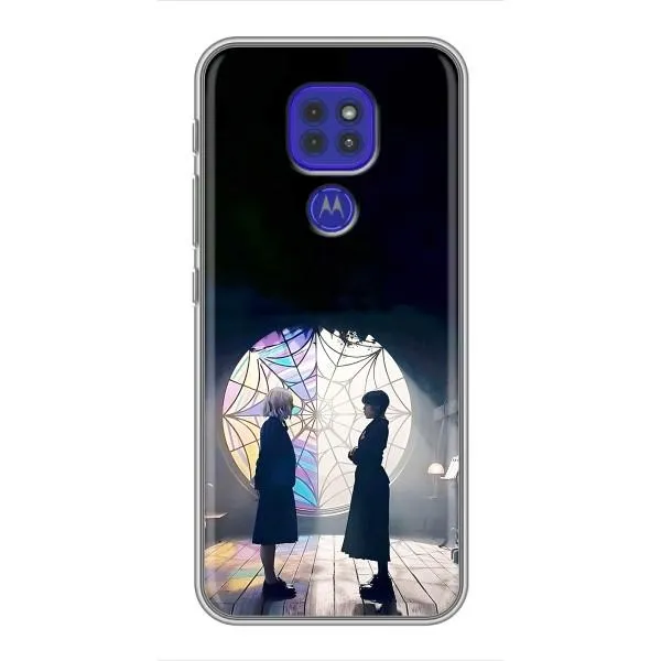 Чехол с принтом «Уэнздей и Инид» для Motorola MOTO G9 Play