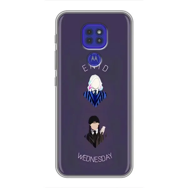 Чехол с принтом «Уэнздей и подруга» для Motorola MOTO G9 Play