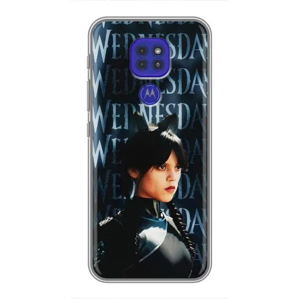 Чехол с принтом «Уэнздей кошка» для Motorola MOTO G9 Play