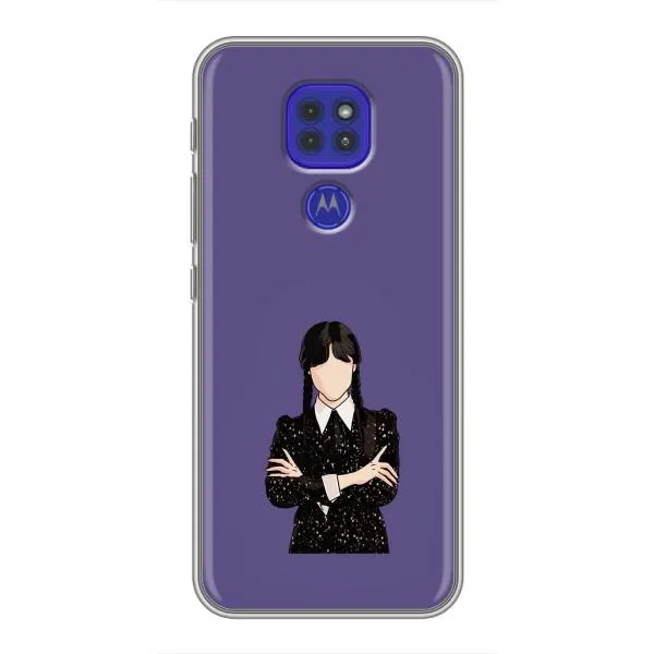 Чехол с принтом «Уэнздей в черном» для Motorola MOTO G9 Play