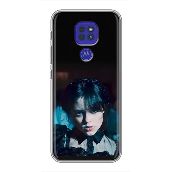 Чехол с принтом «взгляд Уэнздей» для Motorola MOTO G9 Play