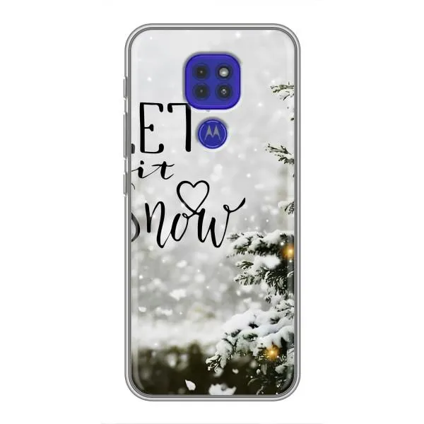 Чехол с принтом «Let it snow» для Motorola MOTO G9 Play Чехол с принтом «Let it snow» для Motorola MOTO G9 Play